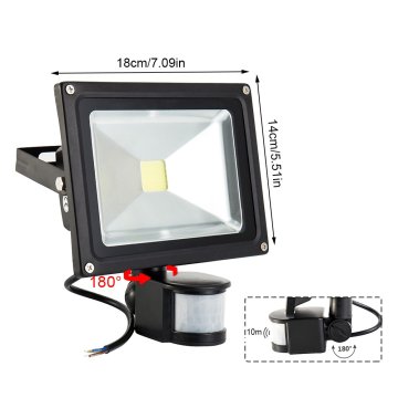 Best LED PIR Motion Detector Floodlights: Adjustable Lumens from 10W to 100W with COB Chip
