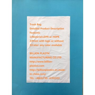 Flat HDPE Food Plastic Bag for Bread Bakery Packing