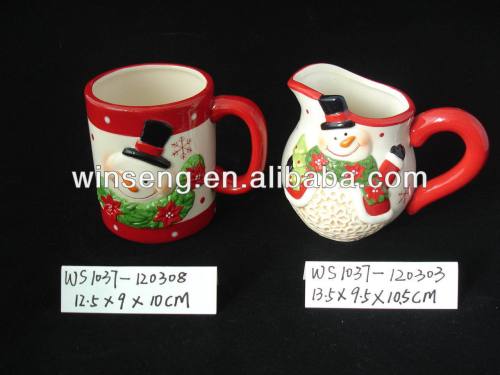 Low price Ceramic Snowman Pattern Mug