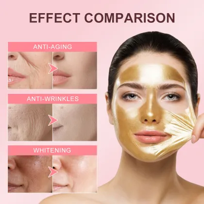 24k Gold Peel Off Mask - Organic Whitening Collagen Facial Mask
