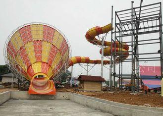 Customized Huge Tornado Water Slide / Outdoor Water Park Ri