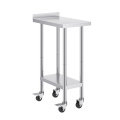 Stainless Steel Double Layers Kitchen Work Table