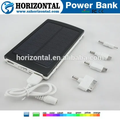 New Energy Friendly portable power bank 1000mAh universal solar power bank for laptop