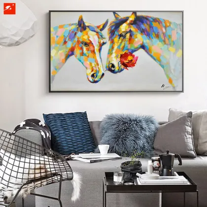 Fall In Love Horse Oil Painting