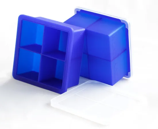 square shape ice tray with 4 cube