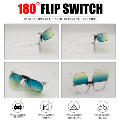 Polarized Night Driving Glasses with Yellow Lens for Day and Night Vision