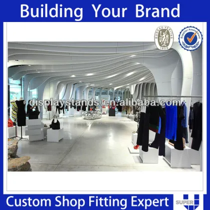 Newest fashion design high end china shop clothes for women