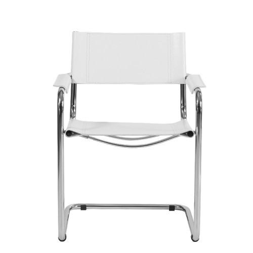 Mart Stam gàárì, alawọ Cantilever Armchair S34