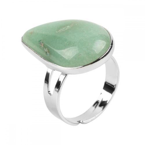 Assorted Aventurine Beads Rings Owl Shape Ring for Women Green Aventurine Heart Rings for Girl Women Wedding Adjustable ring