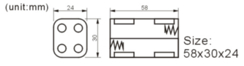 FBCB1152-1 battery holder