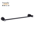 Brass Black painted Bathroom single layer towel rack