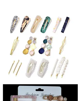 Acetic acid hairpin pearl hairpin set