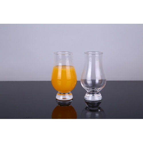 Bicchieri per succhi di frutta in vetro trasparente fatti a mano all&#39;ingrosso