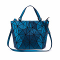 Women's bucket bag diamond bag Women's versatile matte single shoulder cross bag folding bag