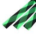 Itim na Berde na Pattern na Braided Sleeve