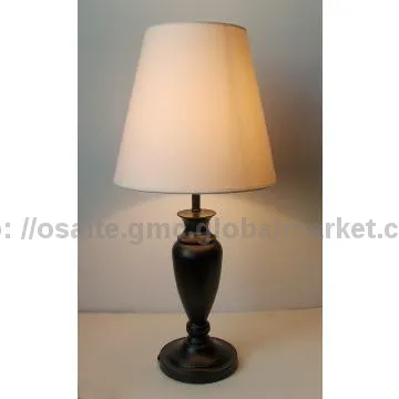 modern wood base table lamp