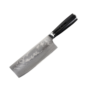 7 "High Carbon Steel Cleaver με λαβή Micarta G10