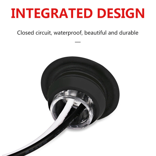 મીની રાઉન્ડ એલઇડી માર્કર અને ક્લિઅરન્સ લાઇટ 1 ઇંચની બાજુની એલઇડી માર્કર લાઇટ સૂચક દીવો