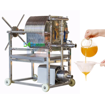 Vegetable Oil Stainless Steel Filter Press with 10 Filter Plates for Wine, Oil, Milk