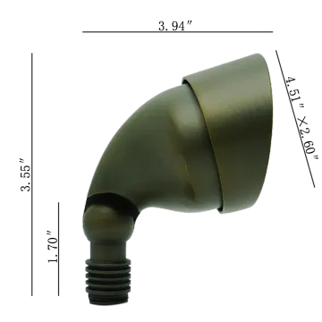 2301 Brass Wall Wash Light