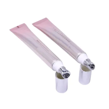 Customized 20ml Lisson Electric Massage Eye Cream Packaging with Vibrating Zinc Alloy Applicator