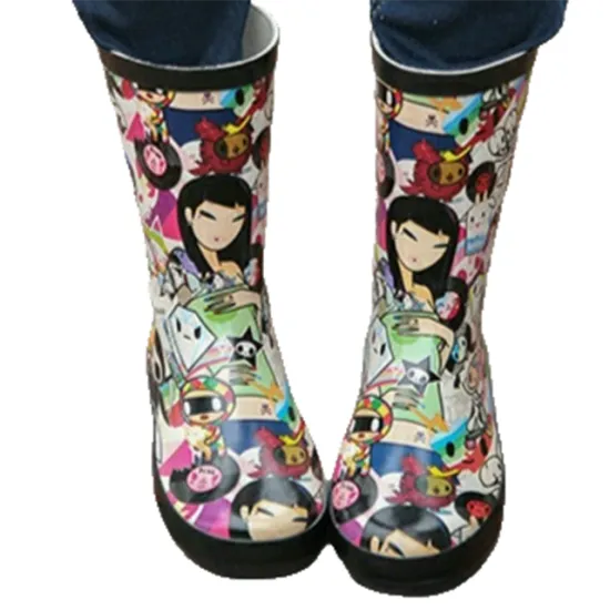 Fashion Women's Rubber Rain Boots - Wellies for Ladies