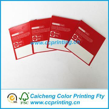 Mini printing red paper hangtag
