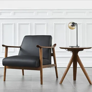 Nordic Living Room Furniture Solid Wood Lounge Chair
