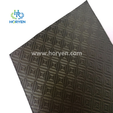 Hochstärke schwarze Jacquard Carbonfaser -Ledertuch