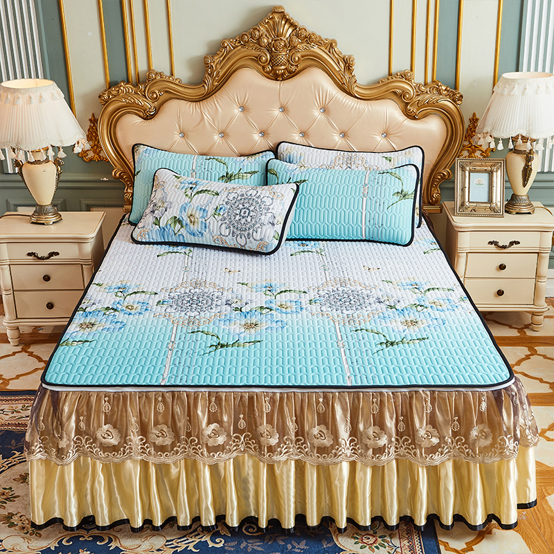 New arrivel Silk cool summer latex bed sets