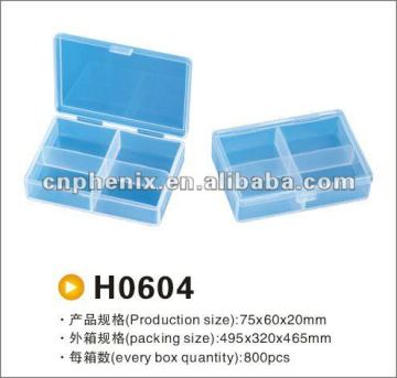 4 Compartments Fishing Tackle Box Full Loaded Hooks