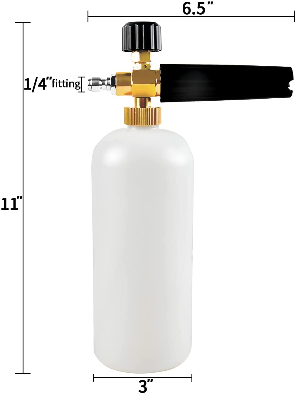 Lança de espuma de neve, lavadora de arruela de pressão com conector rápido de 1/4 de polegada