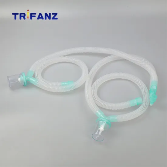Disposable Corrugated Ventilator Circuit with Water Trap