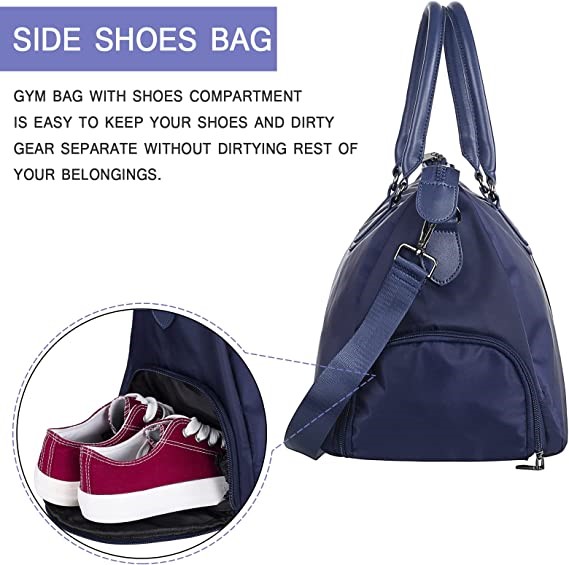 Duffle Sports Bag With Shoe Compartment