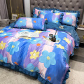 Printing Lyocell bedsheet wedding home use bedding set