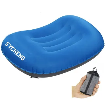Compact Inflatable TPU Neck Camping Pillow for Outdoor Travel