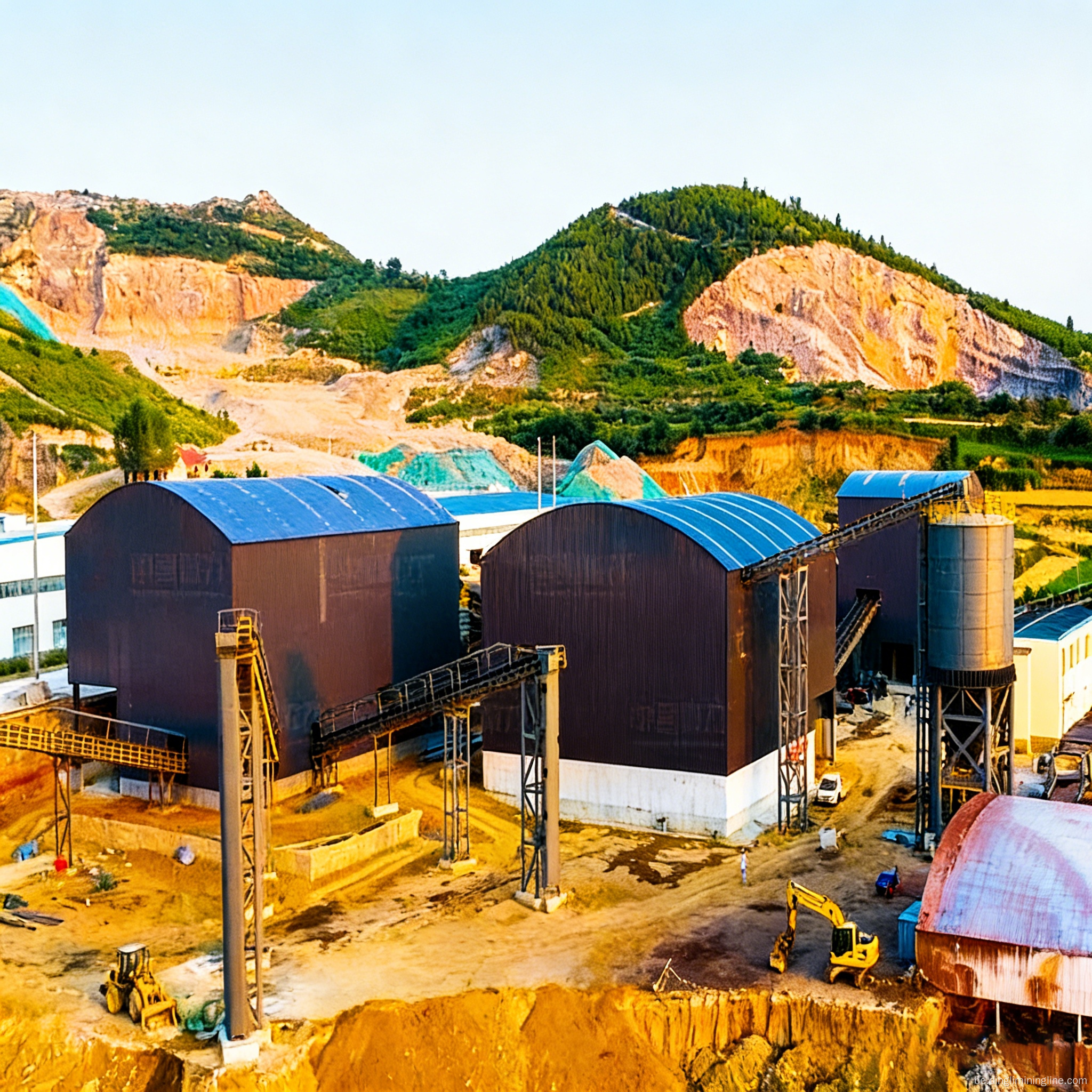 Высокаёмістая ўстаноўка падачы пруткоў і малатковай драбнілкі