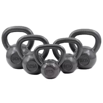 Dinuo Factory Großhandel: hochwertige 4 kg bis 20 kg Fitness Fitness Kettlebell-Set mit pulverbeschichtetem Gusseisen