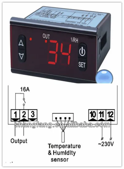 Humidity and Temperature Controller with Output SF-462B