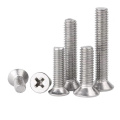 DIN965 Stainless Steel Cross Countersunk Head Machine Screw