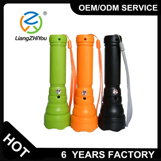 High power led light rechargeable plastic material japan torch light