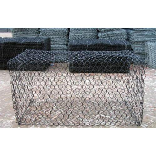 Gabion Mesh for Landscape Construction Galvanized or Black Gabion Mesh Factory