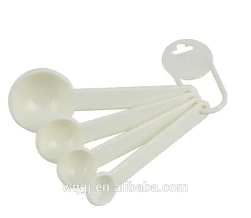 4 Sizes Plastic Measuring Spoon Set Coffee Measuring Spoon for Cake Tools