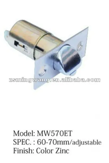 adjustable cylindrical door lock latch