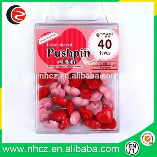 red heart shape pin for wedding promotion