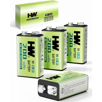 HW 鎳氫充電 9V 電池 200mAh