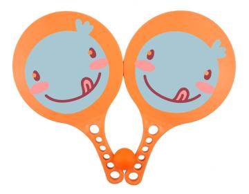 plastic beach ball racket for promotion gift
