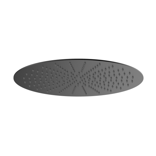 Pommeau de douche rond noir mat de 16 pouces