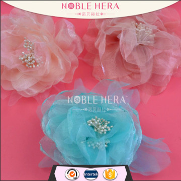 Colorful vivid fabric flower brooch wholesale