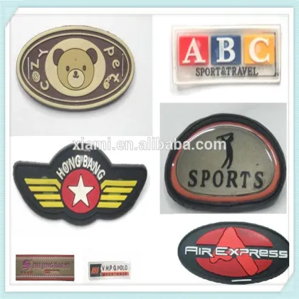 good quality superior material engraved words embossed rubber lable